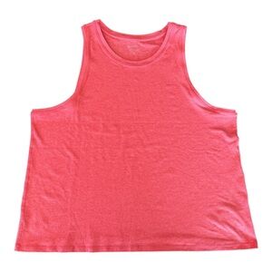 Athleta Uptempo Tank Top Women size XL Sleeveless Shirt Heathered Coral 511863